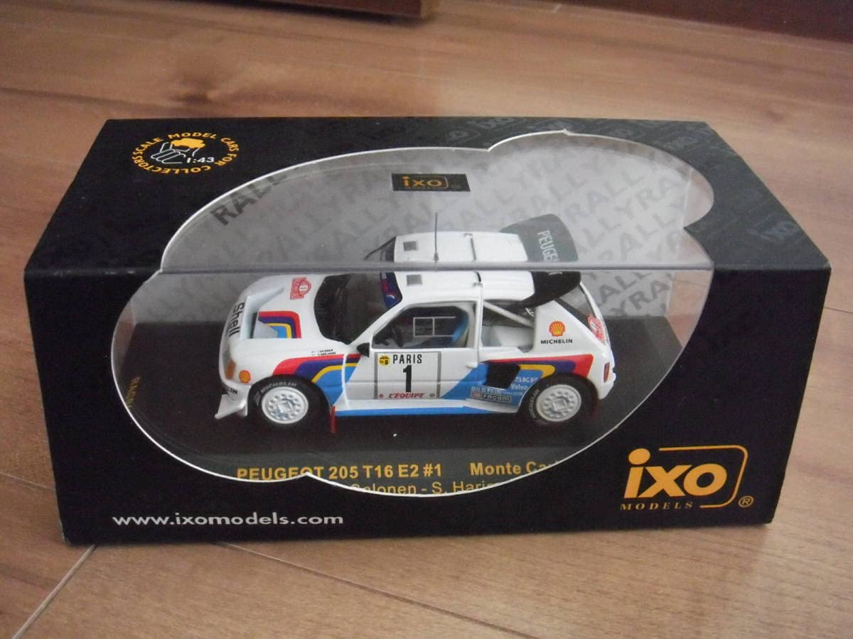 Amazon | イクソ プジョー 205 ミニカー 1/43 1986 NO.1#1 IXO PEUGEOT